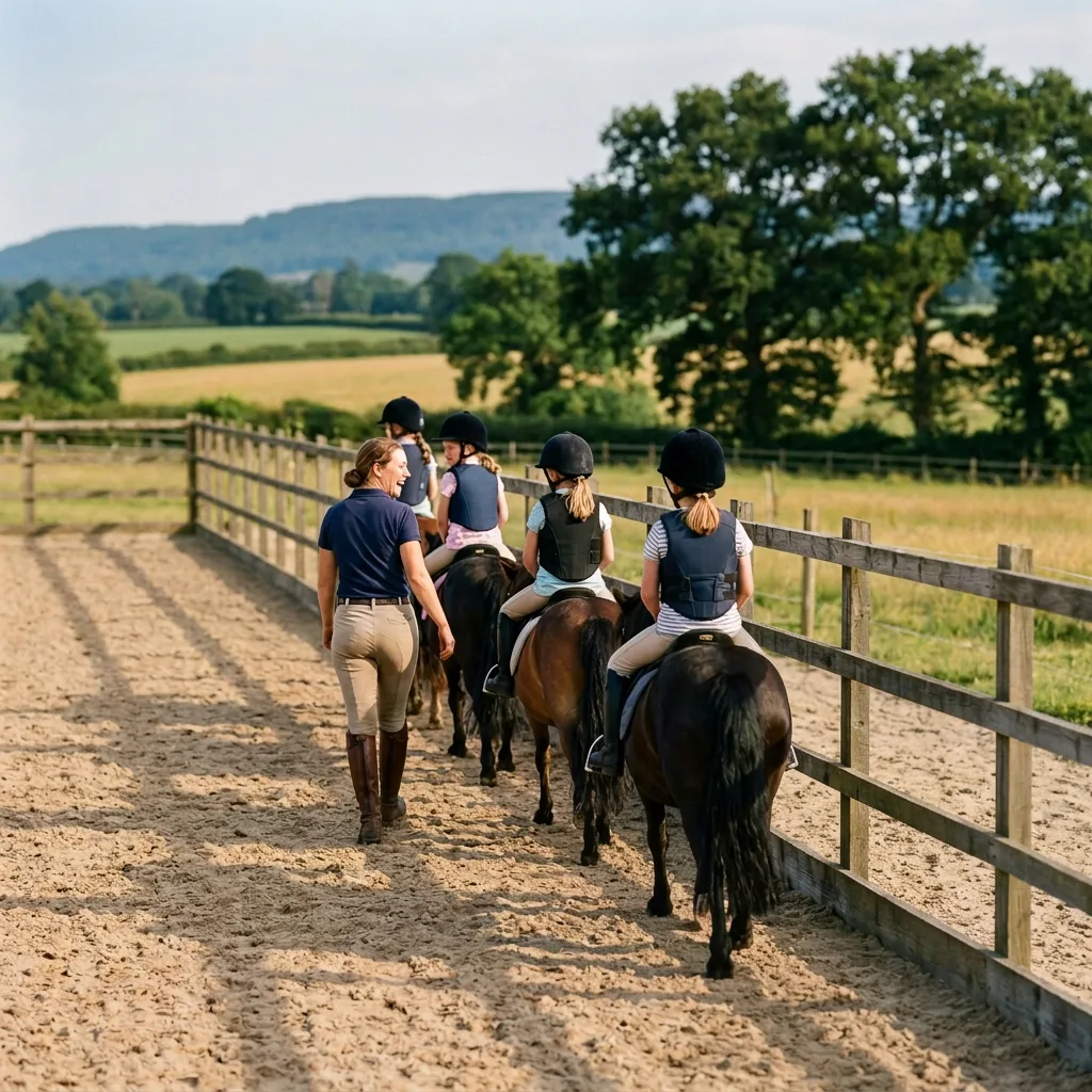 Cours de poney à Sulignat, Ain